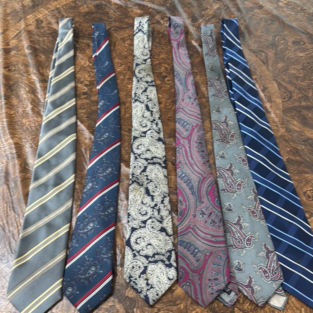 Canali Gray and Blue Silk Ties Collection
